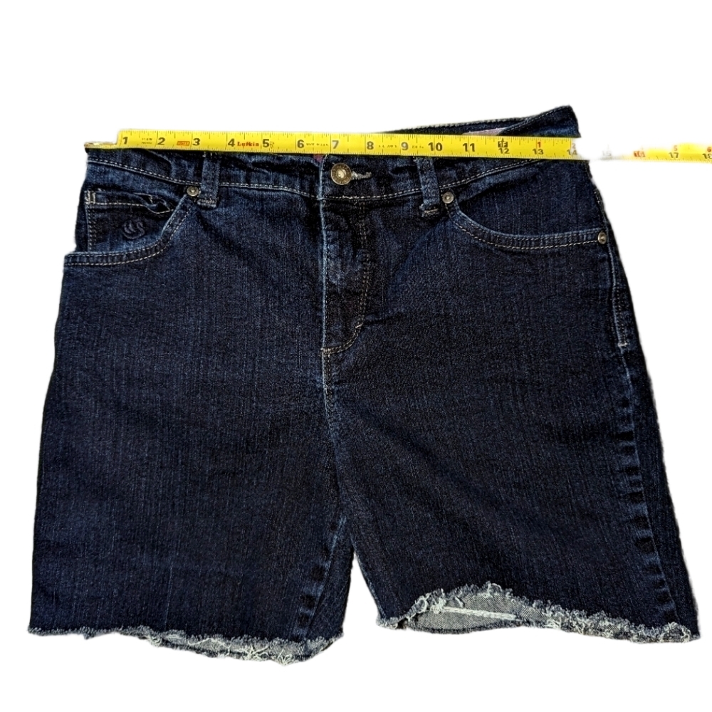 Gloria Vanderbilt Medium 6 women's Shorts M Jean Stretch Denim Studded Jeans - Picture 9 of 12